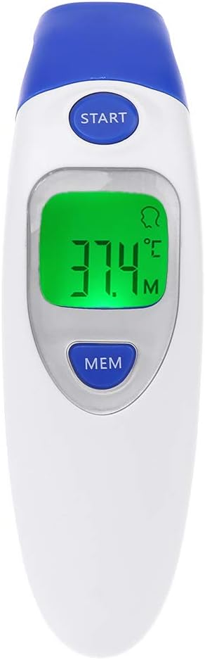 lehaha Thermometer, Digital IR Infrared Body Fever Thermometer Adult Children Forehead and Ear Thermometer for Baby Kids and Adults