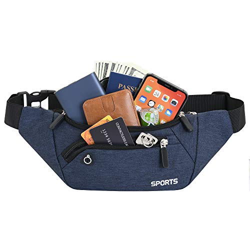 GERIINEER Waterdichte heuptas voor dames en heren, waterdichte heuptas met meerdere zakken, heuptas voor outdoorsporten… - Image 3