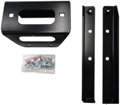 SuperATV Winch Mounting Plate for Polaris RZR 800/800 S / 4 800/570 / 570 S (See Fitment) | Works with 4500 LB Winch | 3/16" Steel Plating | RZR Winch Plate has Bolt-On Installation
