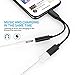 Headphone Adapter for iPhone X Earphone Dongle 3.5mm Jack AUX Cable Audio Adaptor Splitter for iPhone 7/7Plus/8/8Plus/XR/XS max Music & Charge Headset Cable Convertor Accessories Support iOS 12-Blackthumb 1