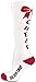 chassé Girls' Knee-High Bow Sock White/Red/Black Youth