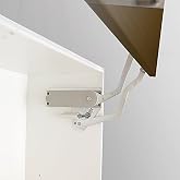 Sugatsune Vertical Swing Up Lift-Up Mechanism for Cabinet Doors, Nickel &amp; Grey Finish, Zinc Alloy