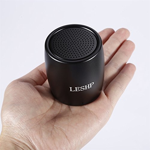 Portable Bluetooth Speaker - LESHP Mini Bluetooth Speaker, Small Classic Durable Portable Bluetooth Speaker with 20HZ-20KHZ Bluetooth V3.0 Built-in 3.7V/550mAh Battery Black