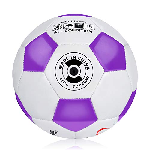 Wisdom Leaves Mini Soccer Ball Size 1.5, Small Soccer Balls for Kids/Toddlers, Baby Toy Balls for Indoor/Outdoor Play Games,Lightweight (160g)