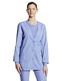 Cherokee Women's Workwear Scrubs Cardigan Warm-Up Jacket, Ciel, 2X-Large