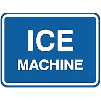 Amazon.com : Signs ByLITA Classic Framed Ice Machine Sign