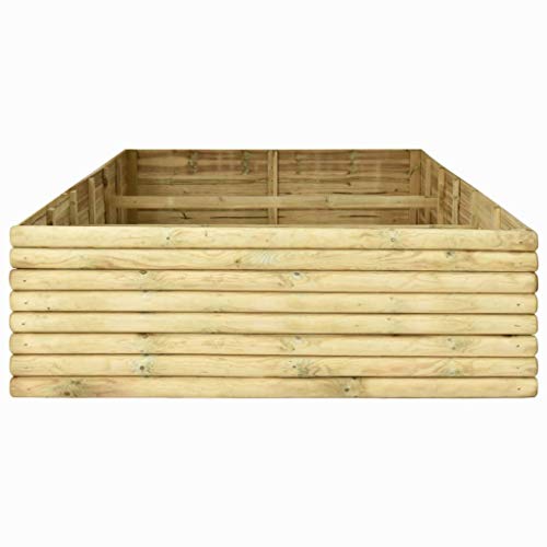 Extaum Pflanzgefäß Pflanzkübel aus Holz Gartenbeet Pflanzbeet Pflanzkasten Blumenkübel Blumenkasten für Garten Terrasse… – Bild 6