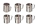 Update International EP-12 Stainless Steel Frothing Pitcher, 12-Ounce, Set of 6