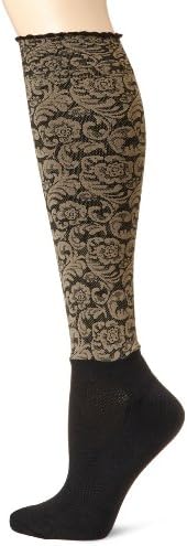 BOOTIGHTS Women's Floral Knee Hi with Ankle Performance Sock