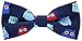 Carahere Boys Handmade Pre-Tied Bow Ties Novel Fun Pattern Bow Ties For Kids Dark Blue