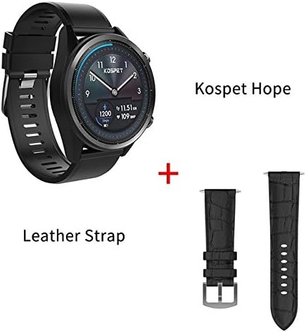 KOSPET HOPE 3GB 32GB Bluetooth GPS 1.39" 4G Smartwatch Men Waterproof 8.0MP Camera Sim Card Smart Watch Phone for iOS Android (Color : B)