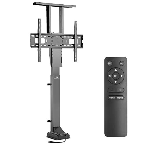 Maclean Elektrisch höhenverstellbare TV-Halterung zum Einbau für 37–65" Fernseher, Lift mit Fernbedienung, max. 50kg, Max. VESA 600x400 | MC-866 (TV Halterung)