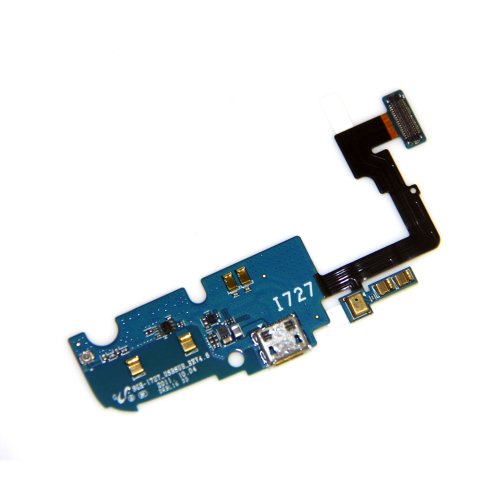 ePartSolution-Samsung Galaxy S 2 II Skyrocket SGH-i727 Charge Charging USB Dock Port Connector Flex Cable With Microphone Replacement Part USA Seller