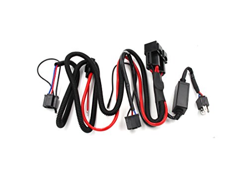 Alla Lighting H4 9003 Hi/Low Relay Wiring Harness With High Heat Ceramic Plugs for Fixing High Low Beam LED Headlight Flicking Error Code
