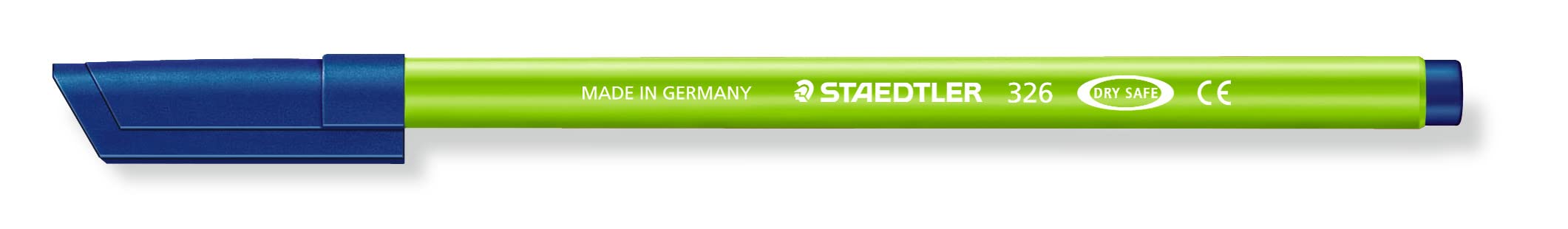 Staedtler Noris Club 326-51 Fibre-Tip Pens Approximately 1.0 mm Washable Pack of 10 in Cardboard Box Yellow Green
