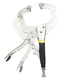 bastex Locking C Clamp 11 inch mesa y herramienta Grip. Amplia apertura Mandíbulas de metal para diferentes formas de sujeción