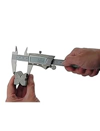 General Tools & Instruments Acero calibre digital de Fractional 6 inch con visualización LCD extragrande