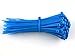 Secure 4 Inch Blue 18 lb Miniature Nylon Cable Tie - 100 Pack