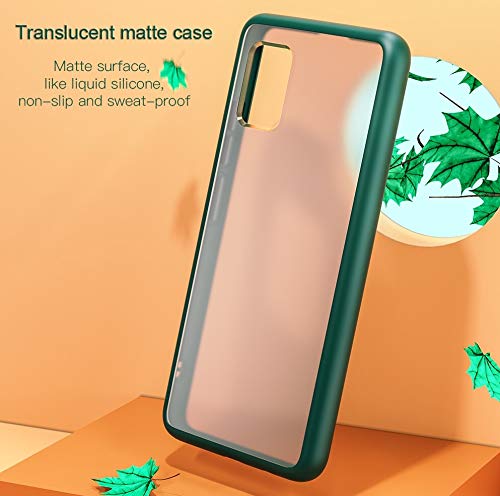 AEETZ Compatible for Samsung S10 Lite Case, Translucent Matte Finish Cover Case, Shockproof Anti-Drop Protection Frosted