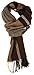 Love Lakeside-Men's Cashmere Feel Winter Plaid Scarf 002-Brown