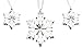 Swarovski 3-Piece Christmas Ornament Set, Limited Edition 2016