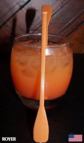 Royer 6 Inch Light Brown Canoe Paddle Swizzle Sticks, Set of 24 - Made In USA - Thumbnail 4