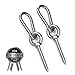 Hammock Hanging Kit, Load Capacity 1400 LBS, Stainless Steel Hammock Hooks Heavy Duty Carabiner Set for Hammock Yoga Swing Chair Indoor Outdoor Hammock Hook for Wall, Trees