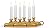 Xodus Innovations FPC1525B Battery Operated LED Window Candle with Sensor, Antique Brass (Pack of 6)