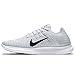 Nike Womens Free Running Motion Flyknit Shoes, White - 7 B(M) US