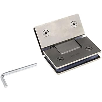 135 Degree Frameless Glass To Shower Door Bracket Hinge Plated