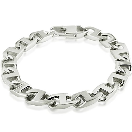 Men's Stainless Steel Mariner Chain Link Bracelet 8 3/4 inches