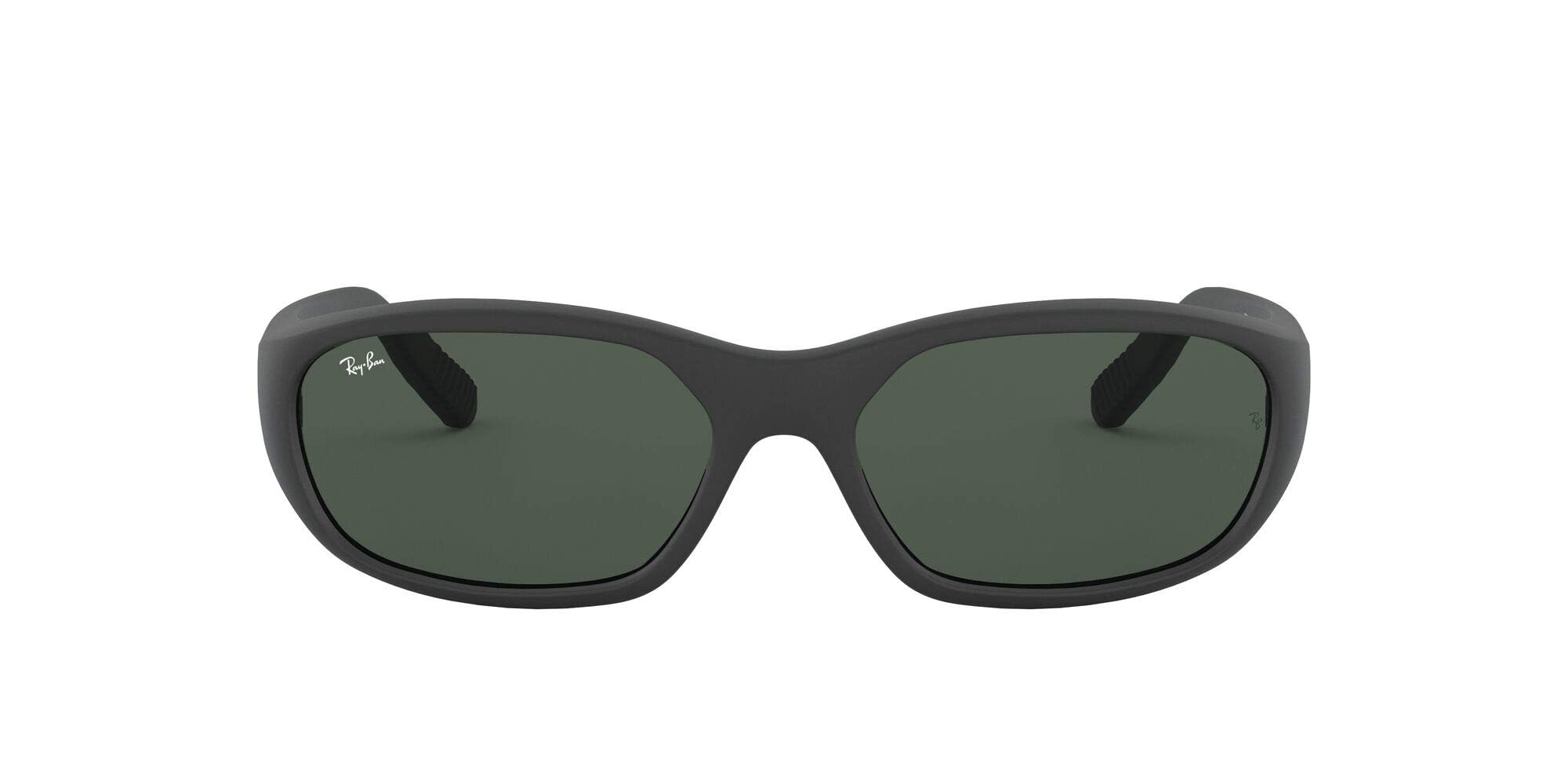 Photo 1 of **DIFERENT MODEL**  Ray-Ban Mens RB2016 Daddy-O Rectangular Sunglasses, Rubber Black/Dark Green, 59 mm