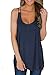 Saifeier PJ Women Bandages Sleeveless Vest Top Loose Fit Racerback Tank Top Notes Strappy Tops T-Shirt S-XXL