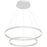 Kuzco Lighting Cerchio - 113W LED Chandelier-1.38 Inches Tall and 31.5 Inches Wide-White Finish