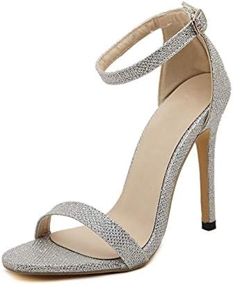 Phorecys Women's Stiletto Heels Open Toe Ankle Strap High Heel Sandal