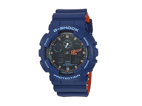 Casio Men's GA-100L-2ACR G Shock Analog-Digital Display