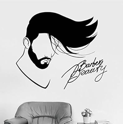 Men S Hair Stylist Wall Sticker Vinyl Barber Shop Decoration