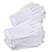 eBoot 24 Pairs 8 Inches White Gloves Work Gloves, Medium