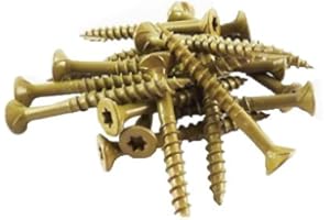 WoodPro Fasteners AP9X212-5 T25 5-Pound Net Weight 9 by 2-1/2-Inch All Purpose Wood Construction Screws, 500-Piece, Gold