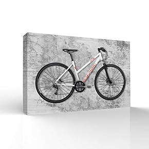 Outdoor Bike Painting Wall Bedroom Living House