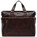 BACCINI real leather laptop bag LEANDRO large business office work school shoulder bag 15 inch satchel briefcase 15.6
