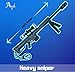 Agel Pack Heavy Sniper Rifle M82A1 and Exclusive Bottle Opener Metal Keychain Premium Weapons Toys Collection