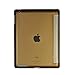 Afranker Ipad 2 / 3 / 4 Slim-Fit Folio Smart Four Fold Case Cover with Back Case Gold