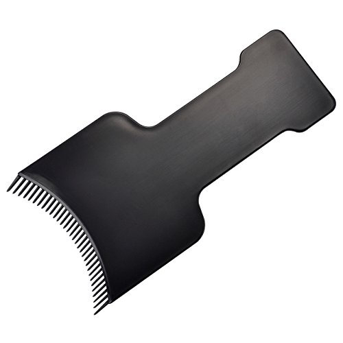 CCbeauty 3Pcs Barber Flat Top Paddle Board Comb Hair Highlighting Sectioning Comb Set for Hair Dye Colors, Balayage & More (Black)