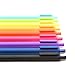 KACO Retractable Gel ink Pens,Extra Fine Point (0.5 mm)-10 Pack, 10 Different Color Barrel with Black Ink (I861)