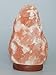 Himalayan Salt Lamp Natural Shape with Wooden Base, 6-8 Inches, 6ft UL-Approved Dimmer Switch Cord – Soothing Ambience, Air Purifier, Stress Relief, Bedroom & Office Decor, Wellness, Zen Lighting