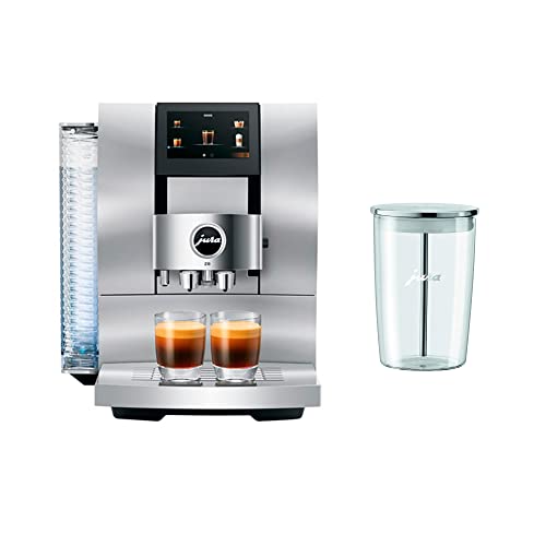 Jura Z10 Fully Automatic Coffee Machine Aluminum White with Glass Milk