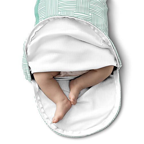 SwaddleMe Original Luxe Edition with Easy Change Zipper, 2pk Watercolor Indigo, Small (03
