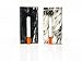Marble Color Composite Cigarette Case and Box with Cleaner Stick and Holder (Black Marble Color)
