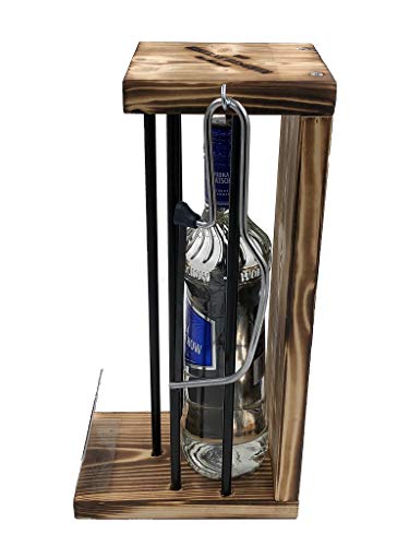 Personalisierte Geschenke für Männer und Frauen - Eiserne Reserve Black Edition Wodka 0,70L incl. Säge - Alkohol… – Bild 2
